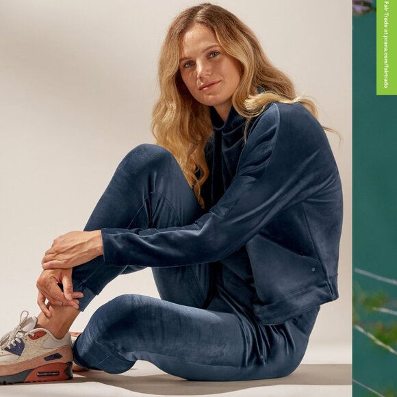 PrAna Phoenix Jogger XS and Pullover S Set - Blue Velvet - Picture 3 of 16